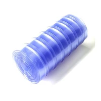 Tirai PVC / Plastik  PVC Curtain Tulang 3mm Lebar 30cm Blue Clear / Biru Transparan