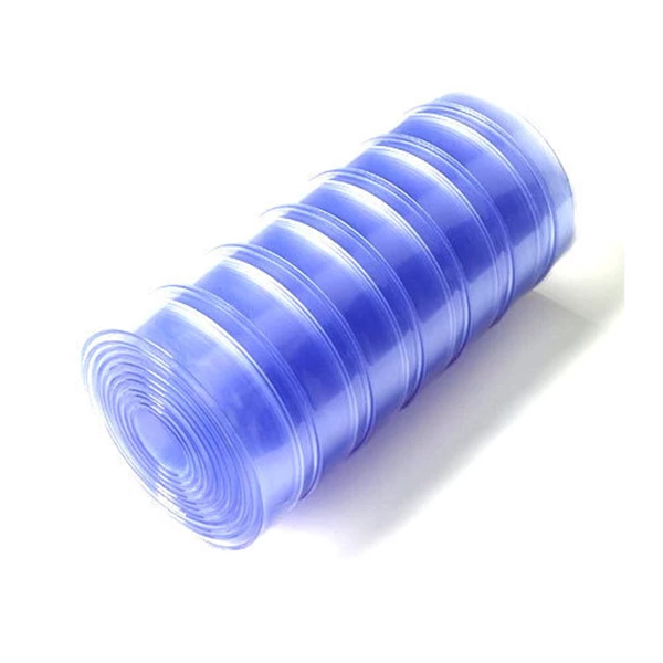 Tirai PVC / Plastik  PVC Curtain Tulang 3mm Lebar 30cm Blue Clear / Biru Transparan Roll