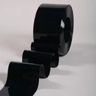Tirai PVC / Plastik warna hitam pekat (black opaque) 2