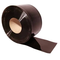 Tirai PVC / Plastik warna hitam pekat (black opaque)